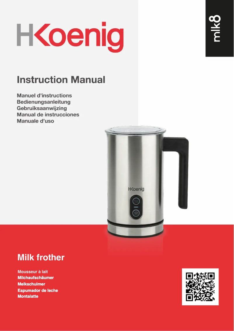 Page n°1 - Manuel utilisateur H.Koenig MLK8