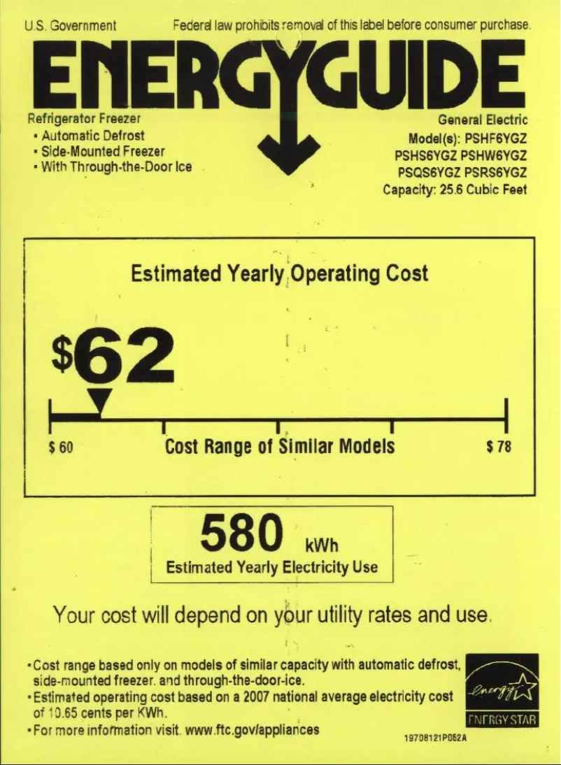 Image de la première page du manuel de l'appareil PSHF6YGZWW