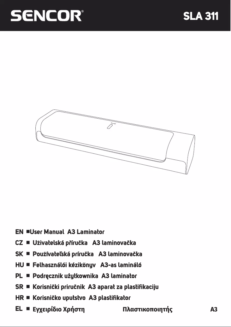 Image de la première page du manuel de l'appareil SLA 311