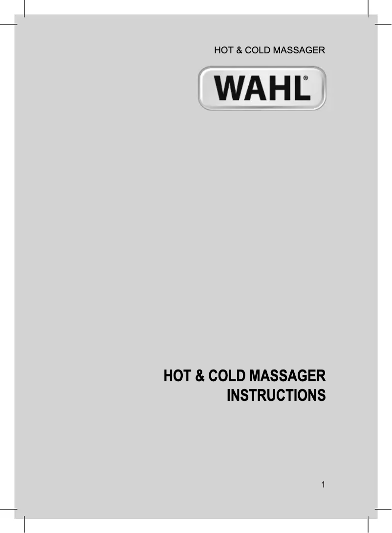 Image de la première page du manuel de l'appareil Hot & Cold Massager 4295-117