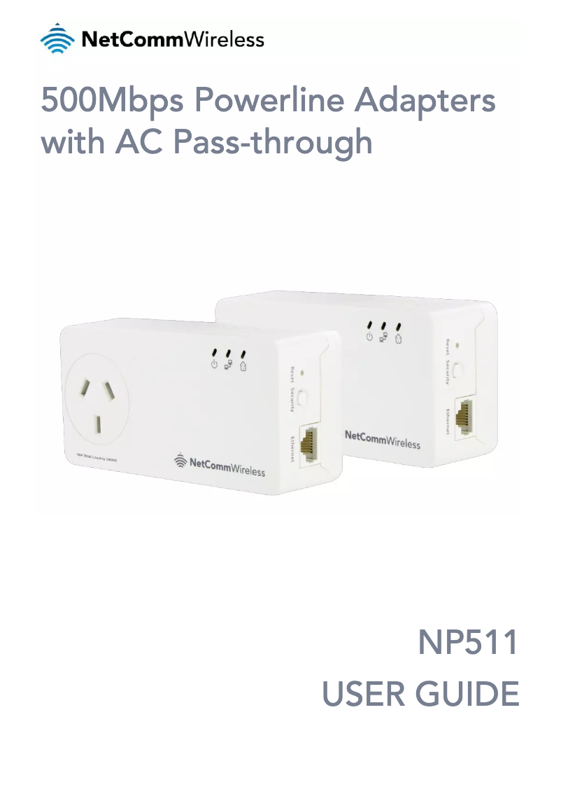 Page 1 de la notice Manuel utilisateur Netcomm NP511