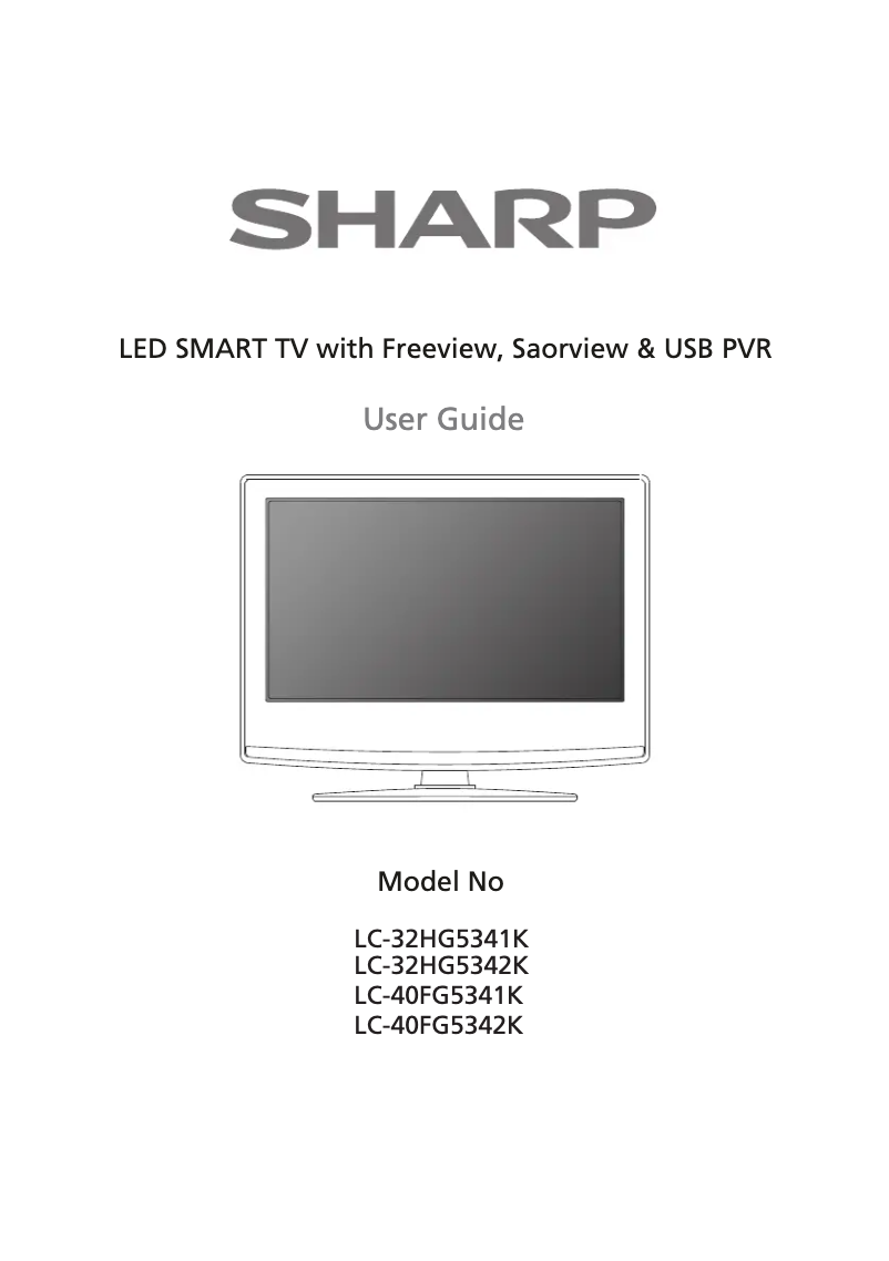Page 1 de la notice Manuel utilisateur Sharp LC-32HG5341K