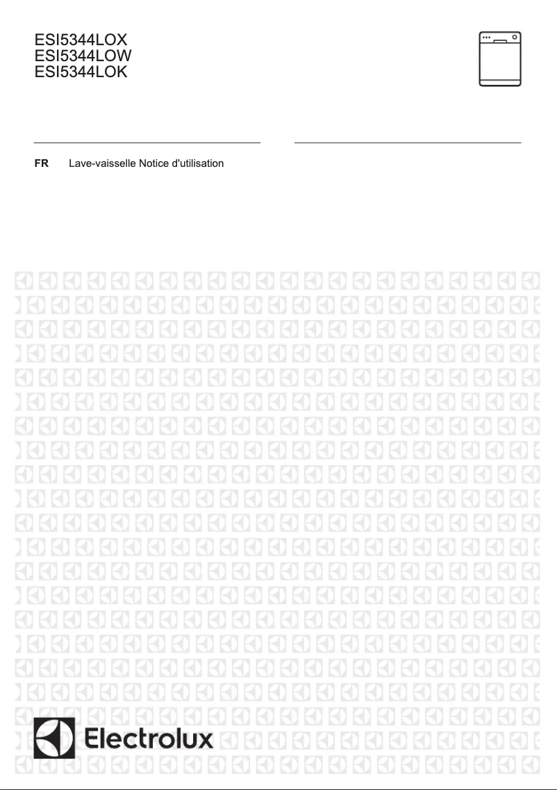 Image de la première page du manuel de l'appareil ESI5344LOK