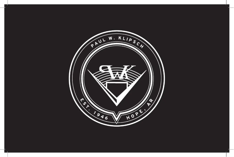 Page 1 de la notice Manuel utilisateur Klipsch Reference Premiere RP-404C II