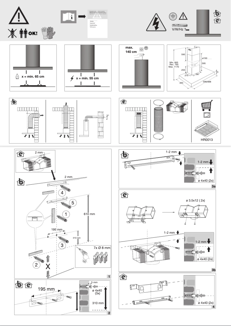 Page 1 de la notice Guide d'installation Etna AB791ZT