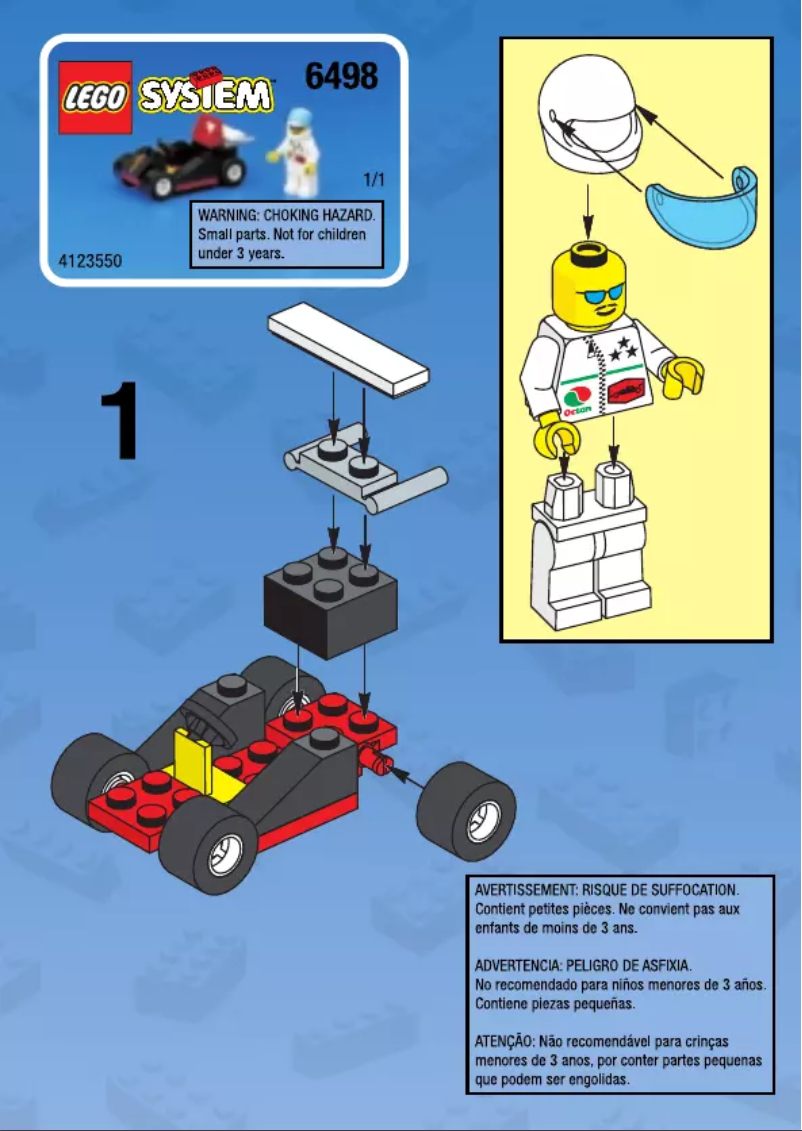 Page n°1 - Manuel utilisateur Lego City 6498