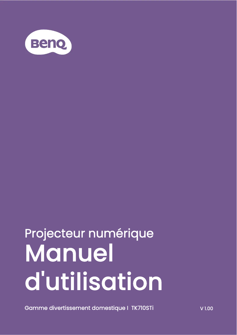 Image de la première page du manuel de l'appareil TK710STi