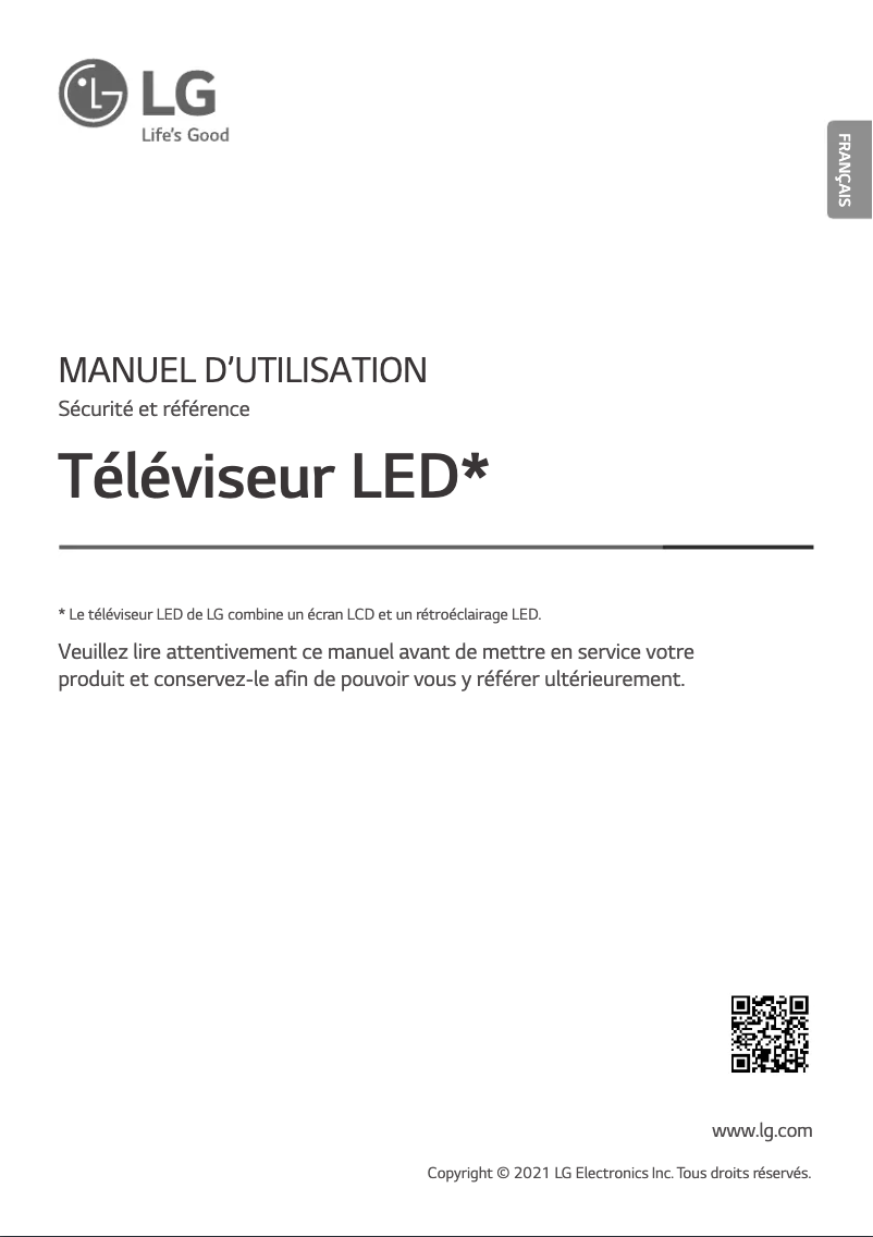 Page n°1 - Manuel utilisateur LG 50UP81006LA