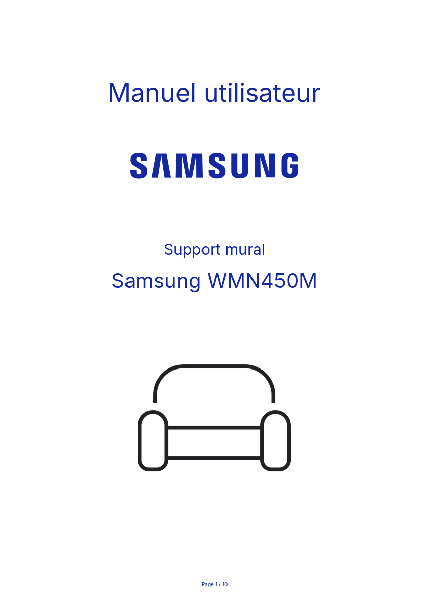 Page n°1 - Manuel utilisateur Samsung WMN450M