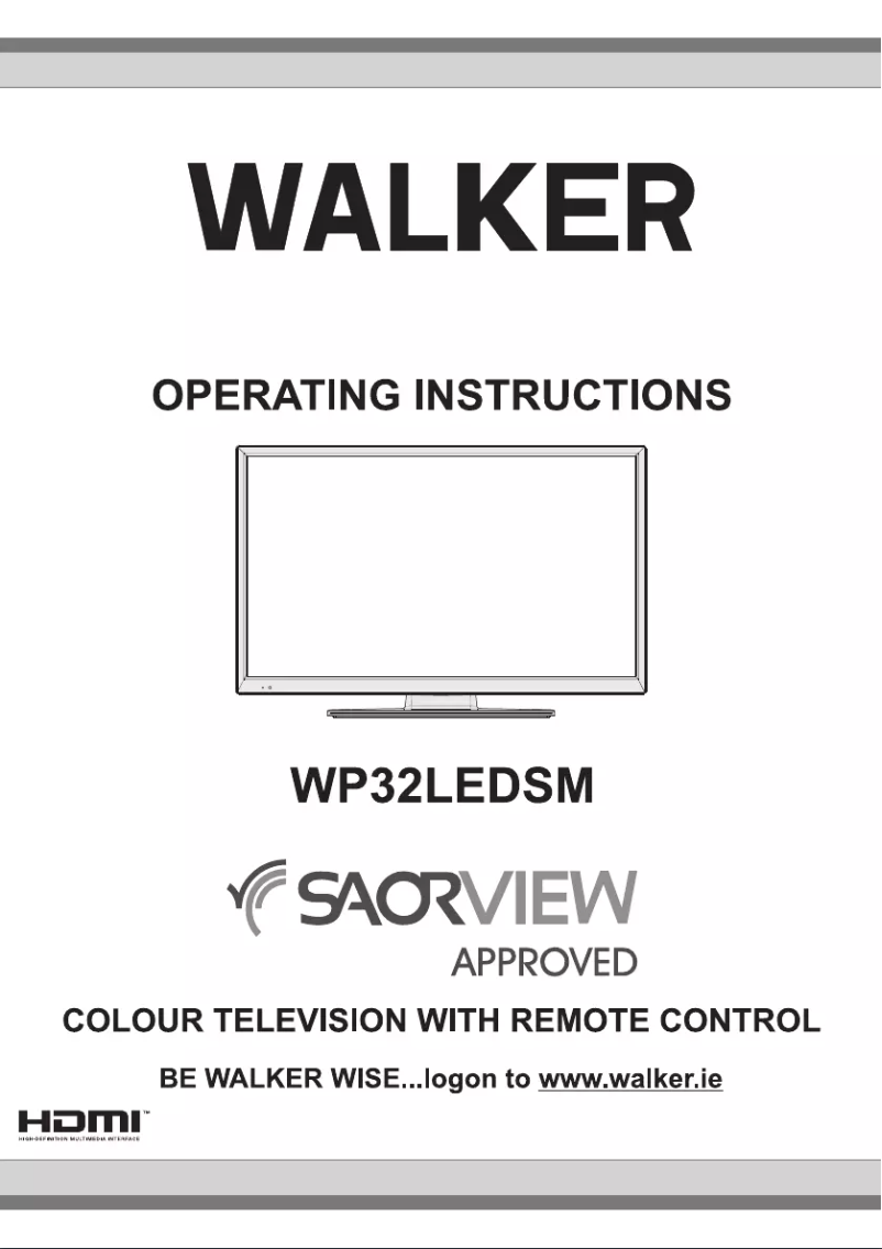 Página 1 del manual Manual de usuario Walker WP32LEDSM