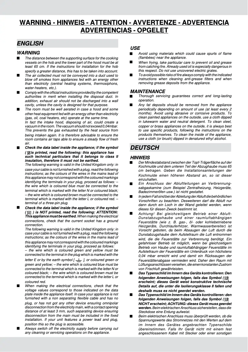 Page 1 de la notice Manuel utilisateur Rosieres RHG 5210 IN
