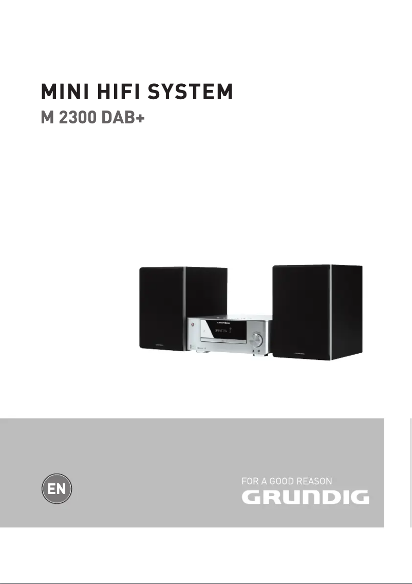 Page n°1 - Manuel utilisateur Grundig M 2300 DAB+ NFC