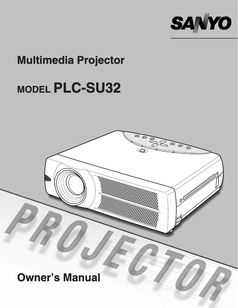 Image de la première page du manuel de l'appareil PLC-SU32