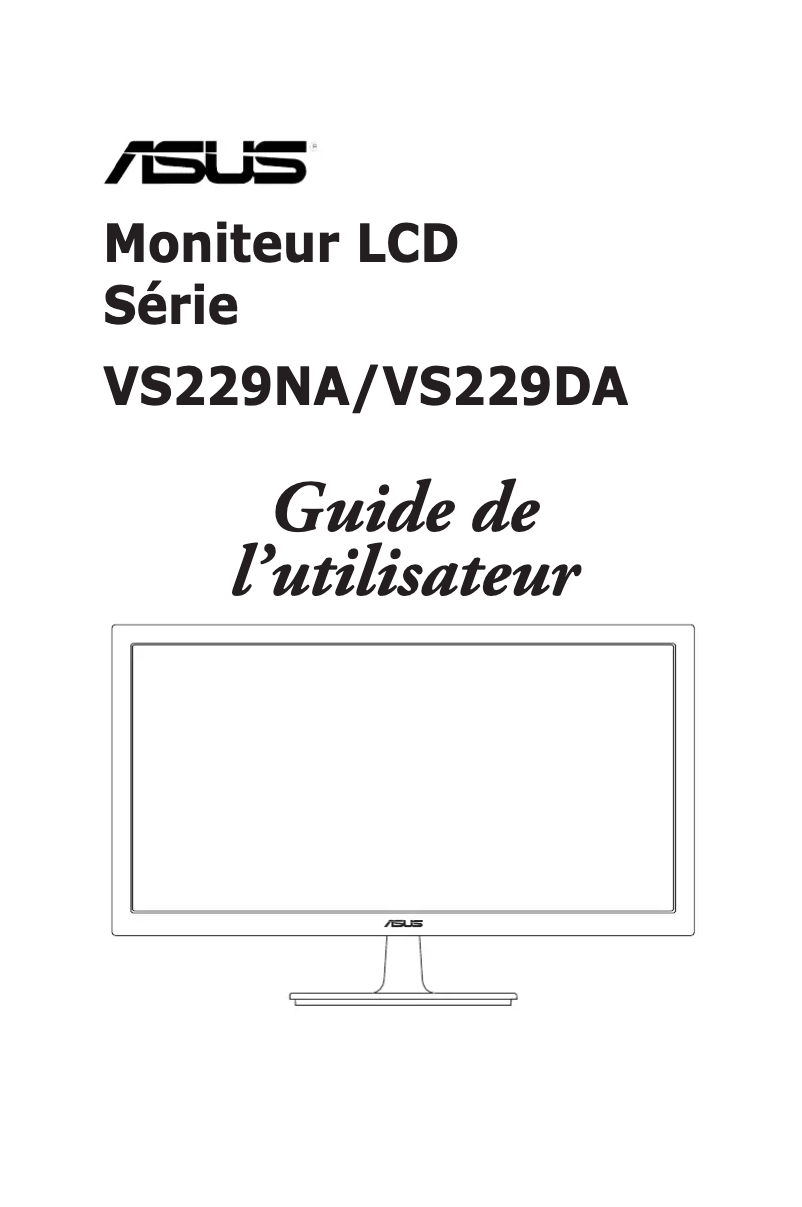 Page n°1 - Manuel utilisateur Asus VS229NA