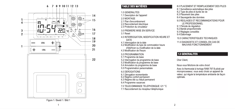 Image de la première page du manuel de l'appareil RAM 797B