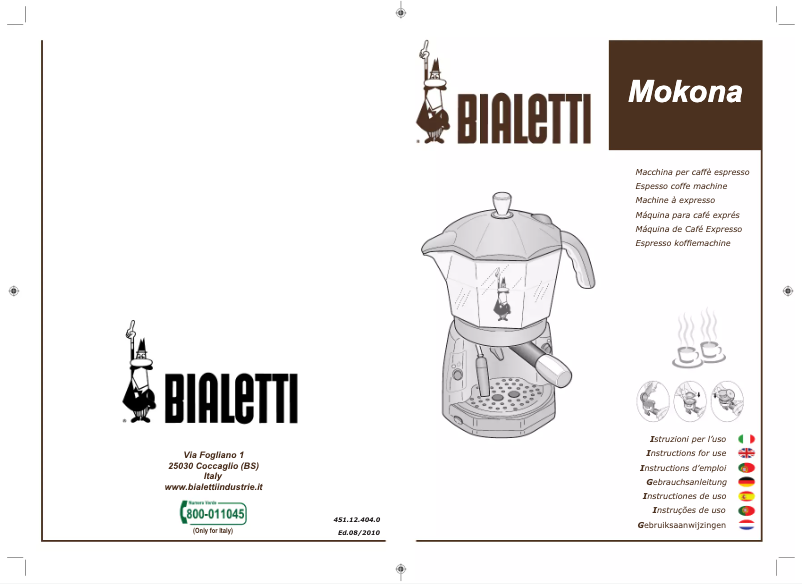 Page n°1 - Manuel utilisateur Bialetti Mokona CF40