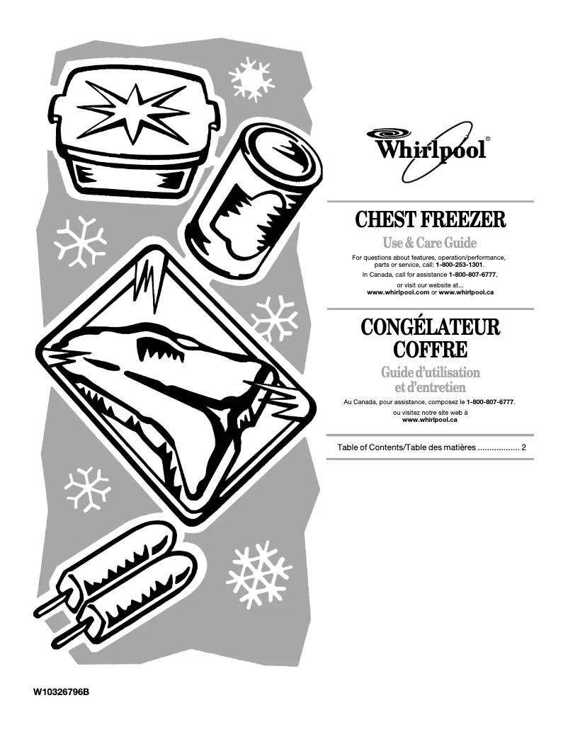 Page 1 de la notice Manuel utilisateur Whirlpool EH225FXTQ