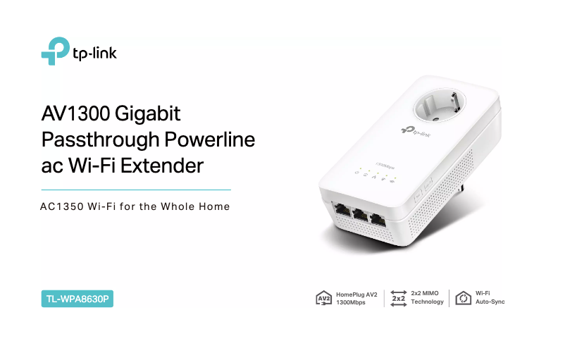 Page n°1 - Fiche technique TP-Link TL-WPA8630P