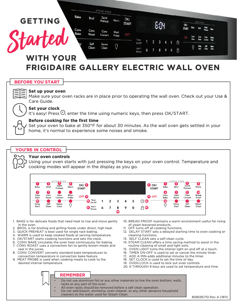 Image de la première page du manuel de l'appareil FGET2766UD