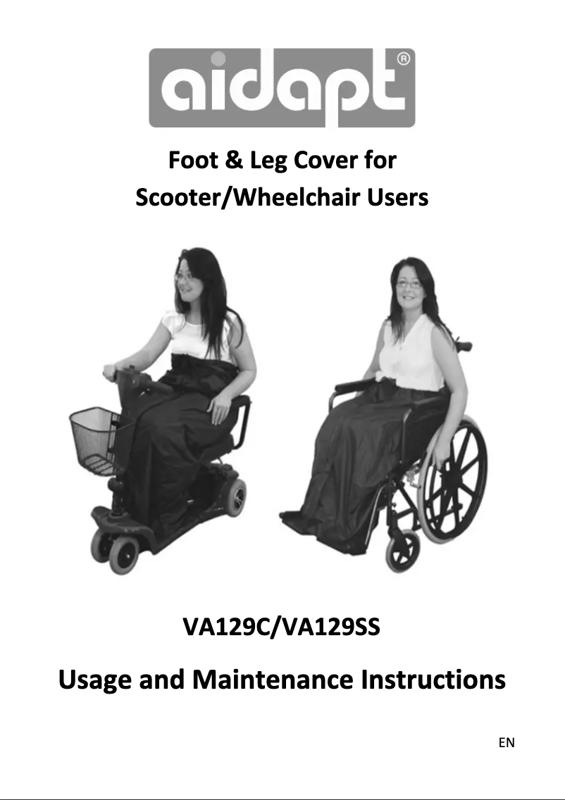 Page 1 de la notice Manuel utilisateur Aidapt VA129C
