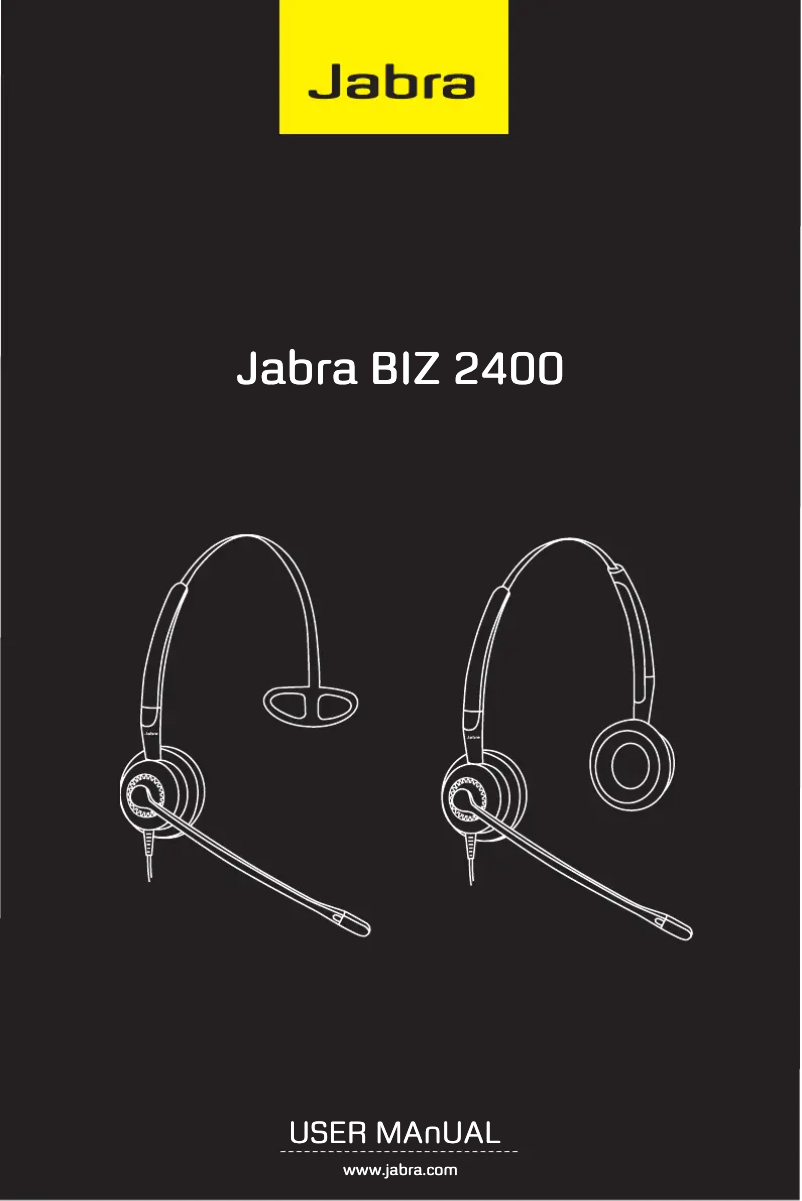Page 1 de la notice Manuel utilisateur Jabra BIZ 2400 Duo