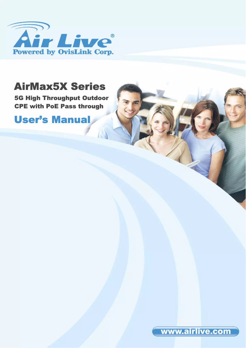 Page 1 de la notice Manuel utilisateur AirLive AirMax5X