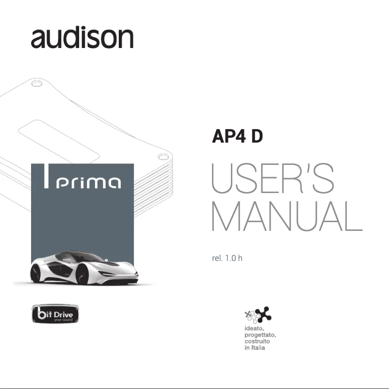 Page n°1 - Manuel utilisateur Audison Prima AP4 D