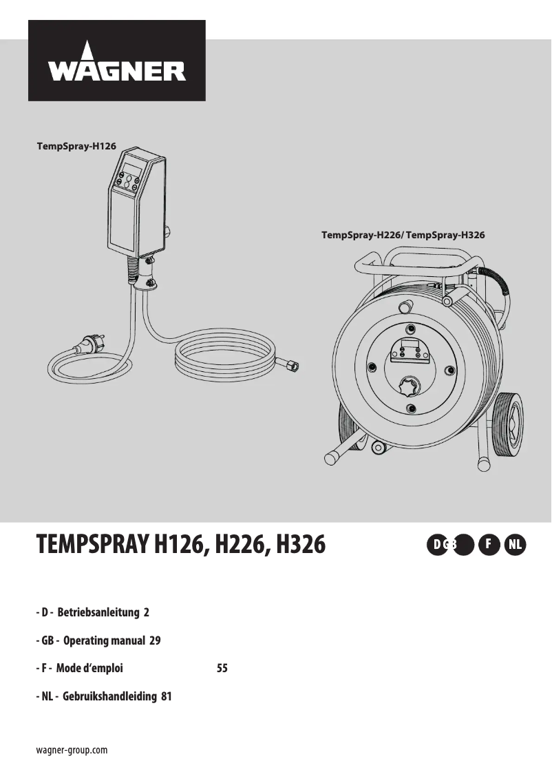 Page 1 de la notice Manuel utilisateur Wagner TempSpray H126