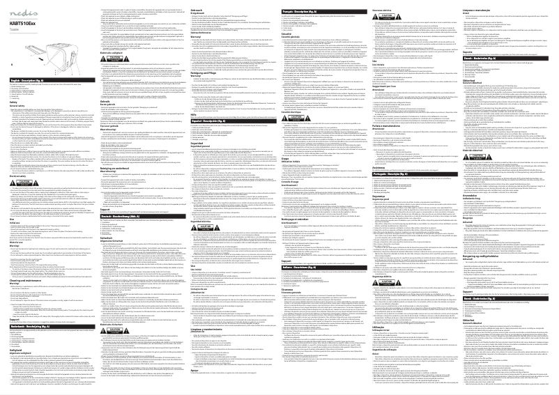 Page 1 de la notice Manuel utilisateur Nedis KABT510EPK