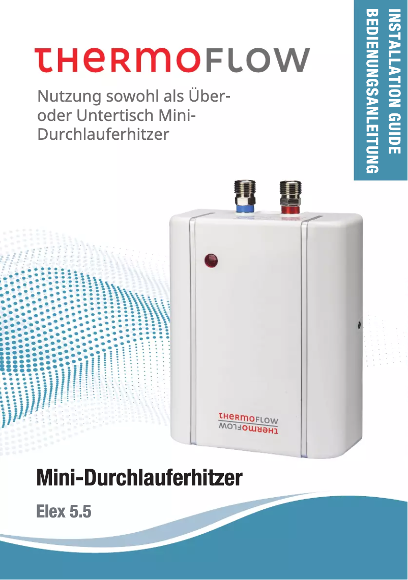 Page n°1 - Manuel utilisateur Thermoflow Elex 5.5