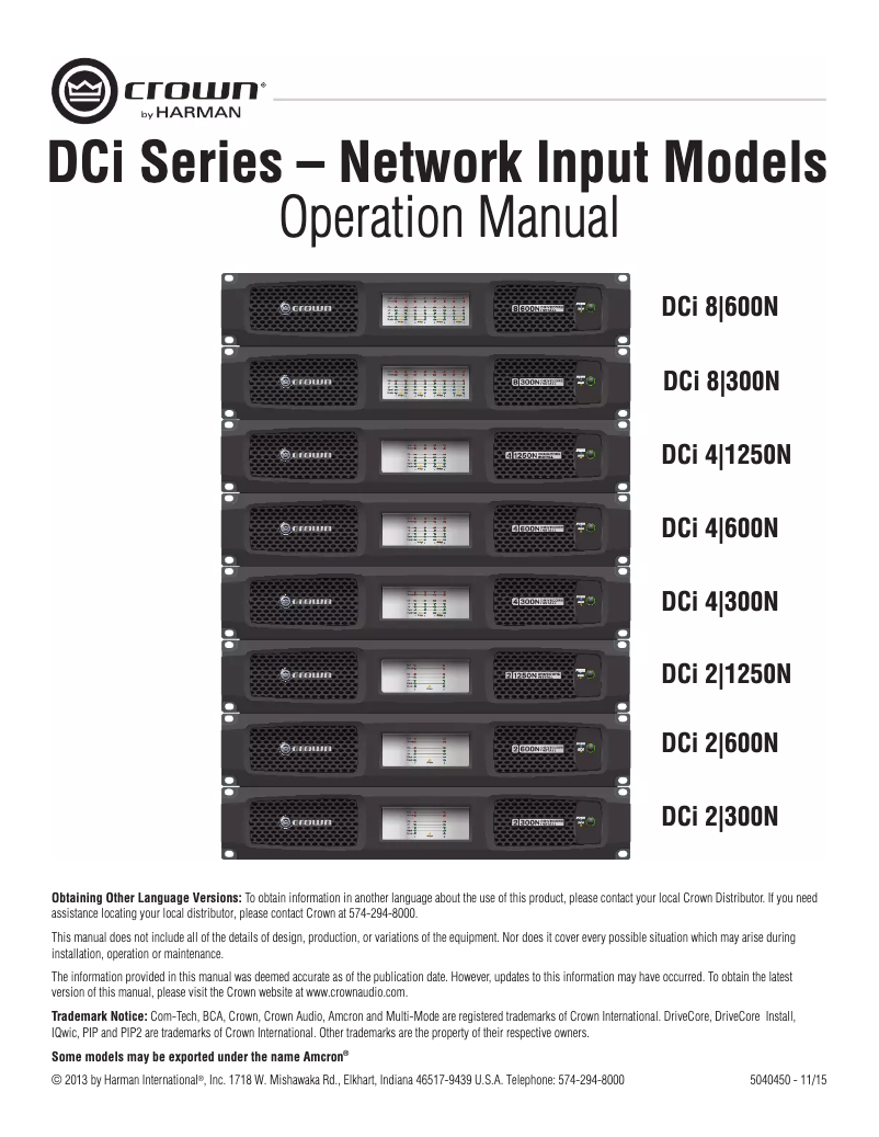 Image de la première page du manuel de l'appareil DriveCore Install 8|300N
