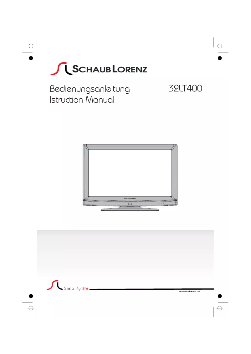 Page 1 de la notice Manuel utilisateur Schaub Lorenz 32LT400