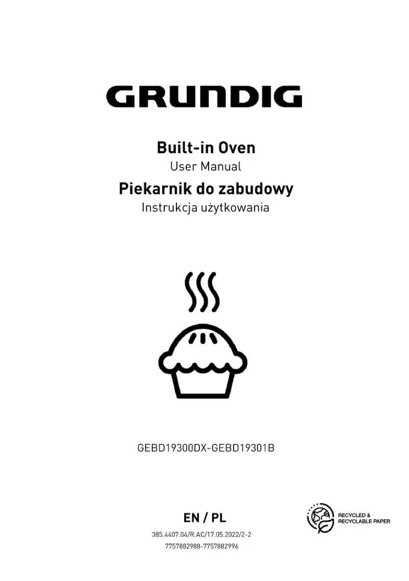 Page 1 de la notice Manuel utilisateur Grundig GEBD19300DX