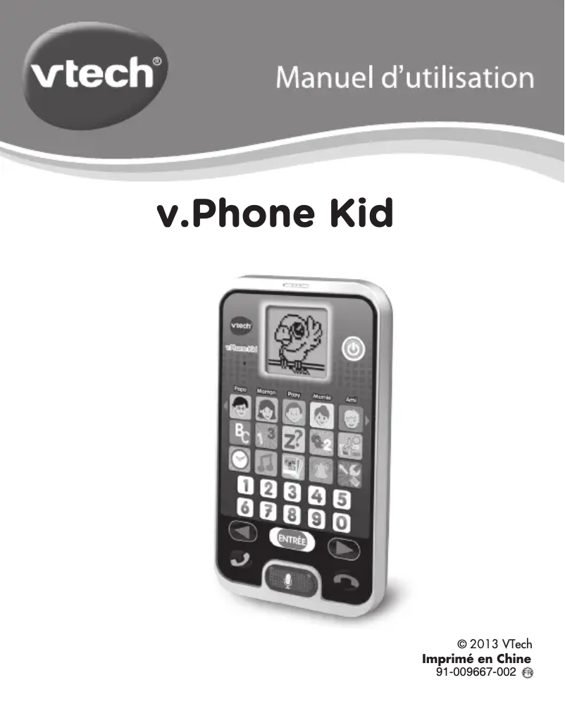 Image de la première page du manuel de l'appareil v.Phone Kid