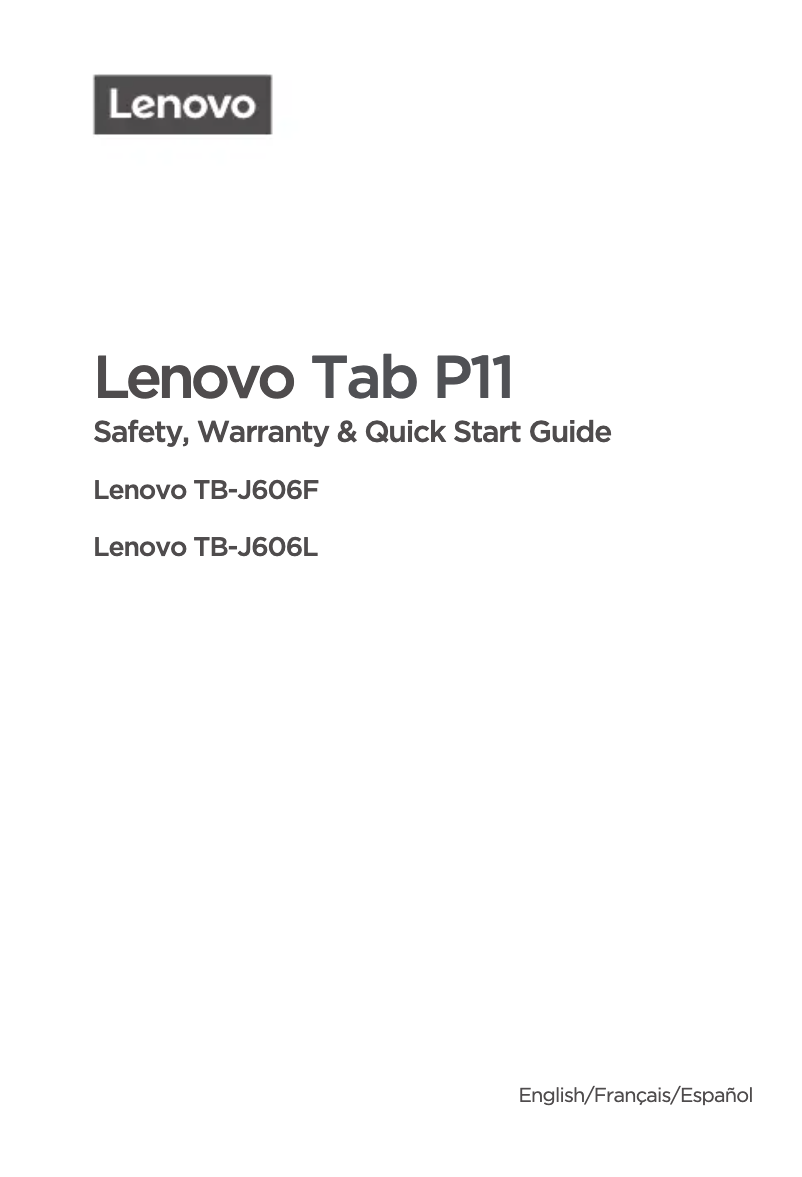 Image de la première page du manuel de l'appareil ThinkPad P11