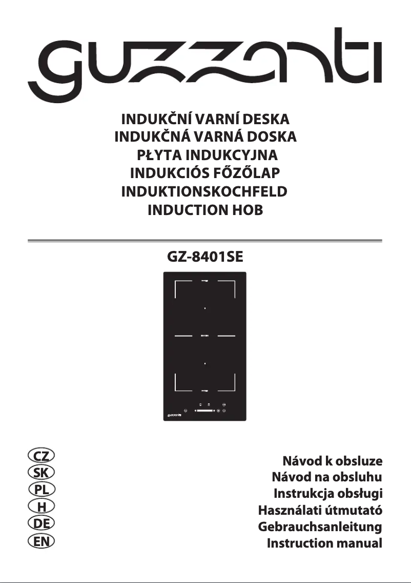 Image de la première page du manuel de l'appareil GZ-8401SE