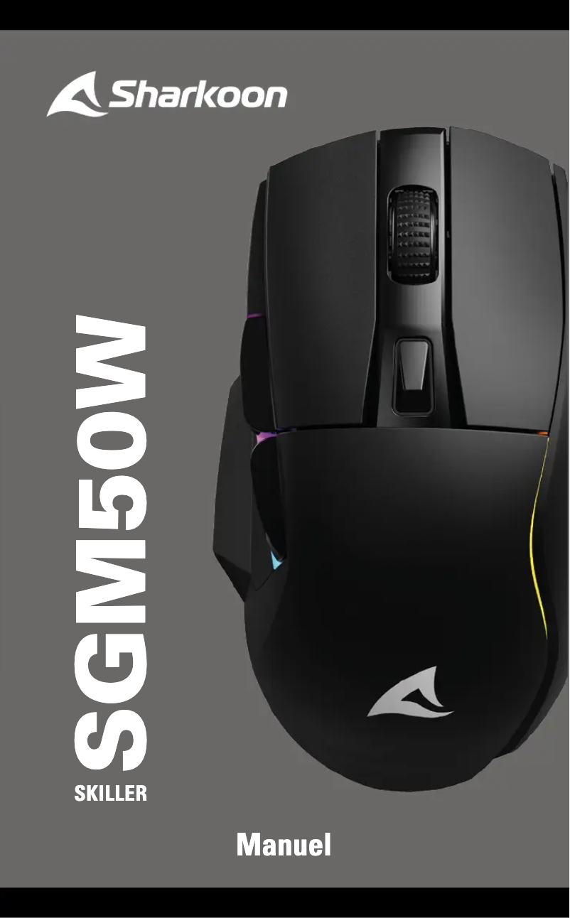 Page 1 de la notice Manuel utilisateur Sharkoon SKILLER SGM50W
