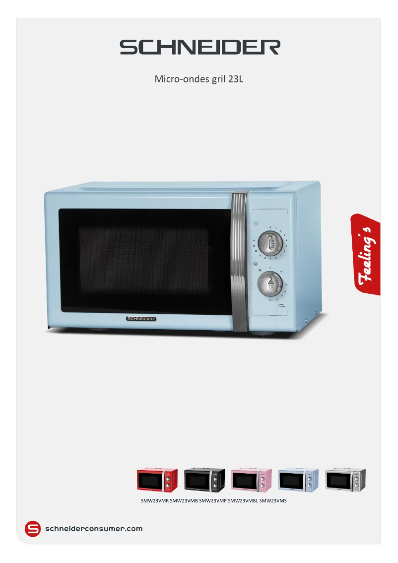 Page 1 de la notice Fiche technique Schneider SMW23VMBL