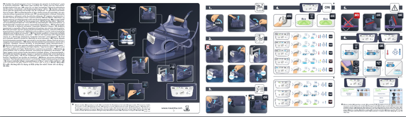 Page 1 de la notice Manuel utilisateur Rowenta Eco Steam Pro DG9661
