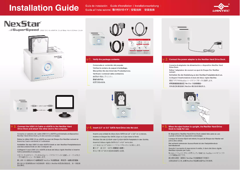 Page n°1 - Manuel utilisateur Vantec NexStar SuperSpeed