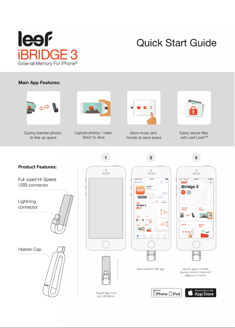 Page n°1 - Manuel utilisateur Leef iBridge 3