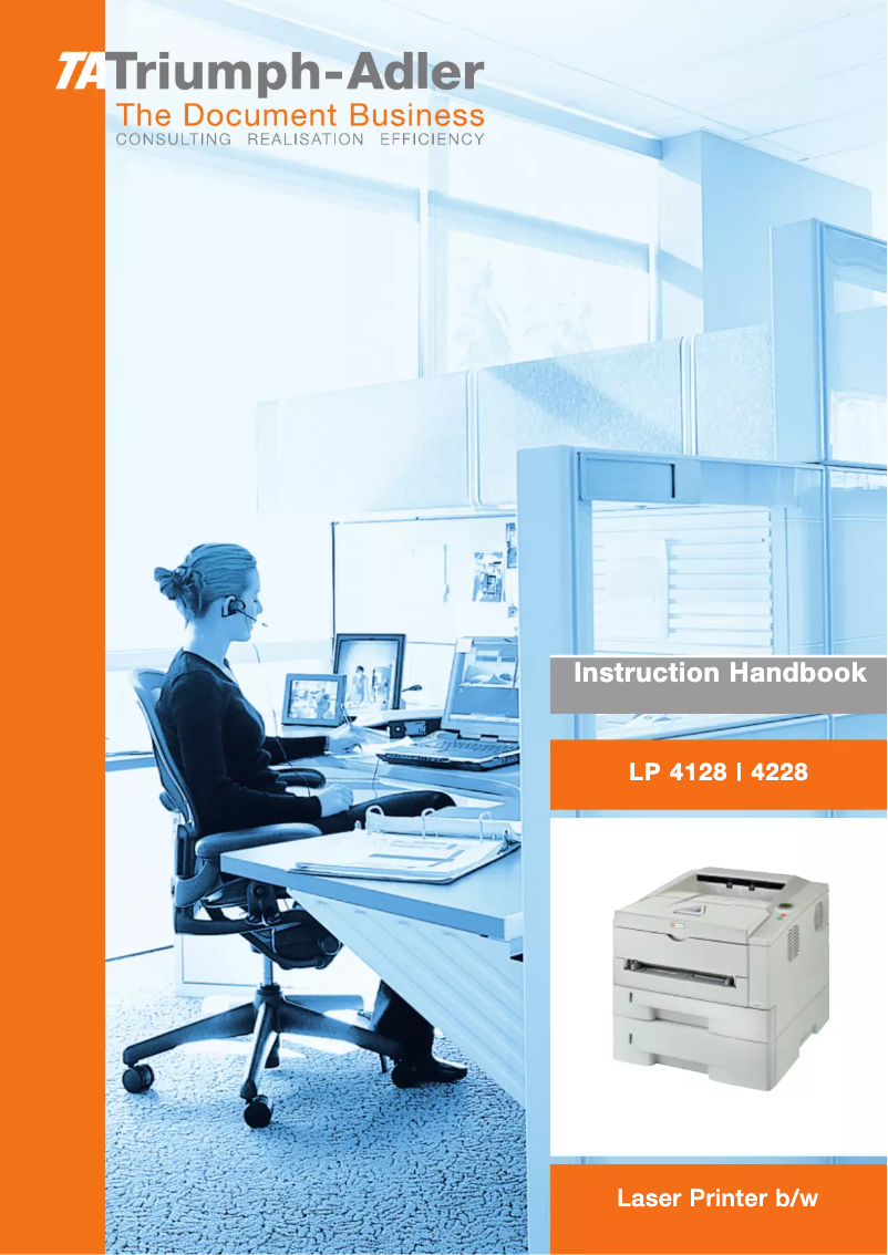 Page 1 de la notice Manuel utilisateur Triumph-Adler LP 4128