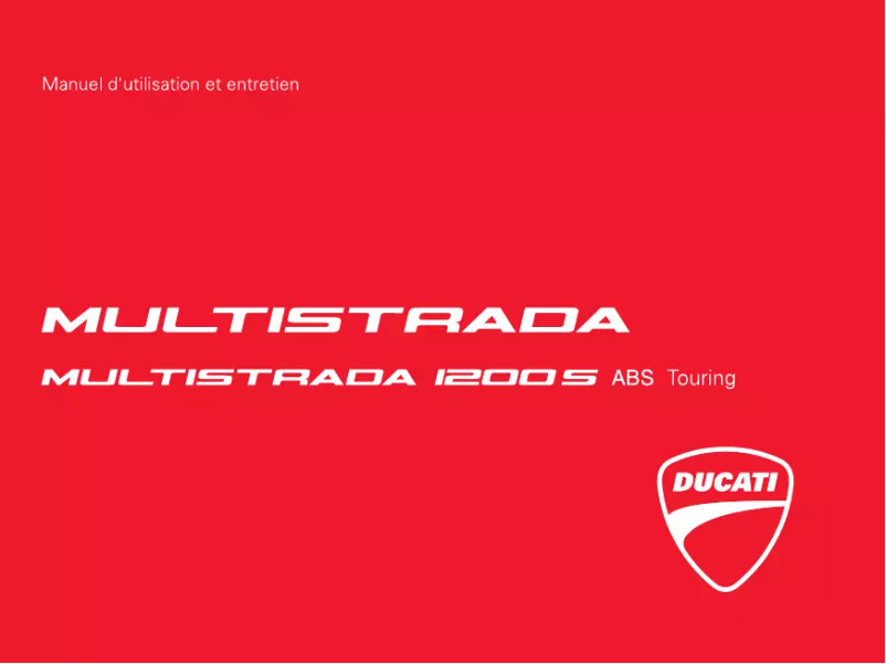 Page 1 de la notice Manuel utilisateur Ducati Multistrada 1200 S Touring (2012)