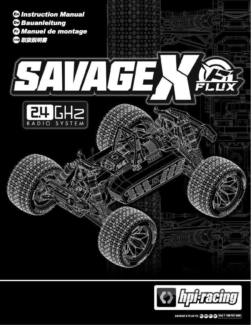Page n°1 - Manuel utilisateur HPI Racing Savage X Flux