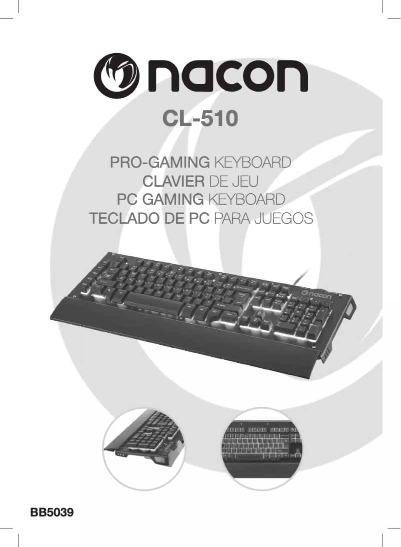 Page 1 de la notice Manuel utilisateur NACON PCCL-510FR