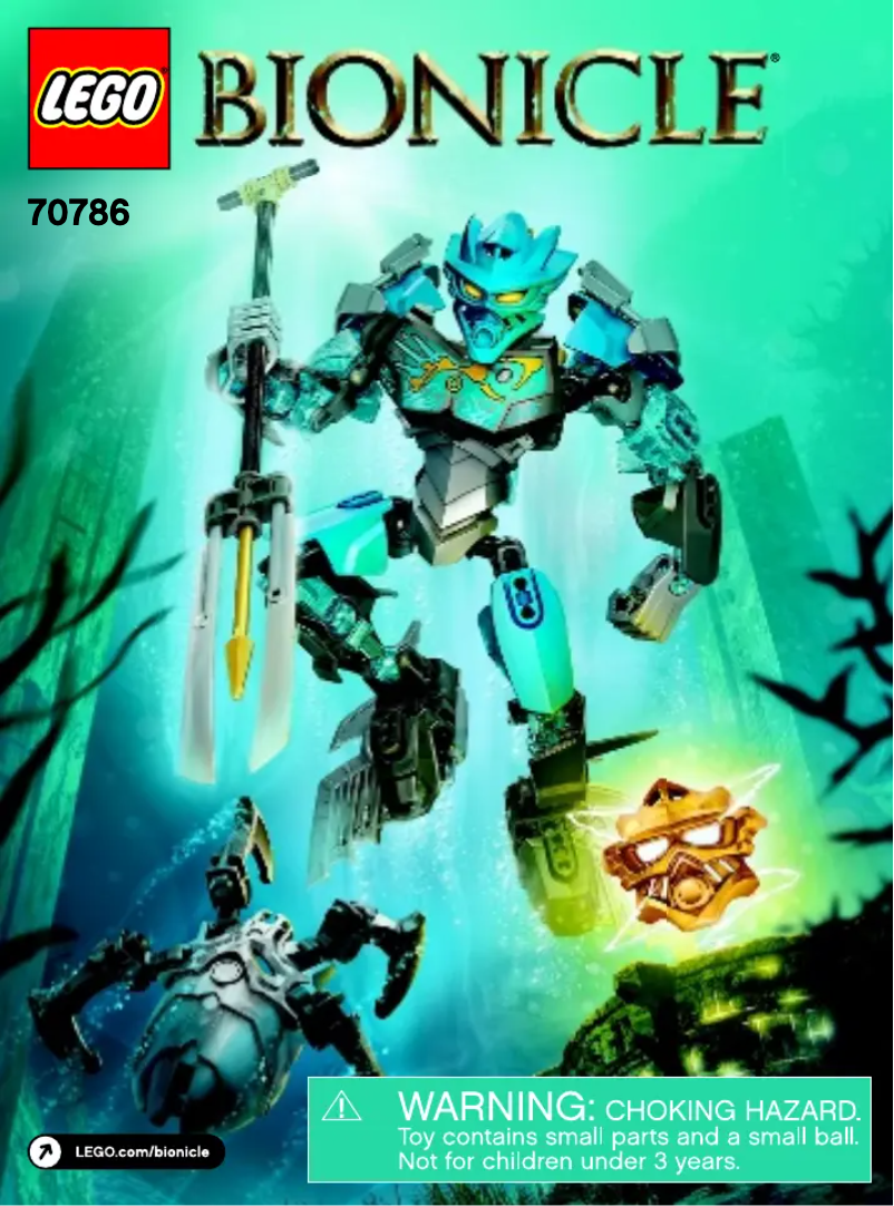 Page 1 de la notice Manuel utilisateur Lego Bionicle 70786