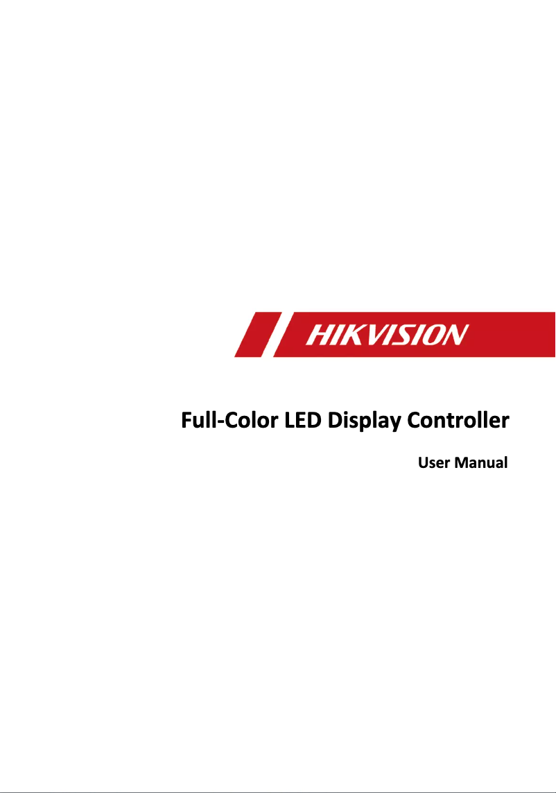 Page n°1 - Manuel utilisateur Hikvision DS-D42C08-H