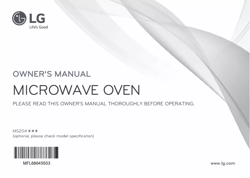 Página 1 del manual Manual de usuario LG MS2044V