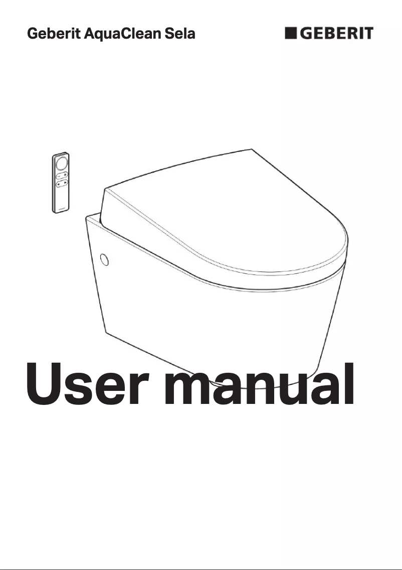 Page 1 de la notice Manuel utilisateur Geberit AquaClean Sela