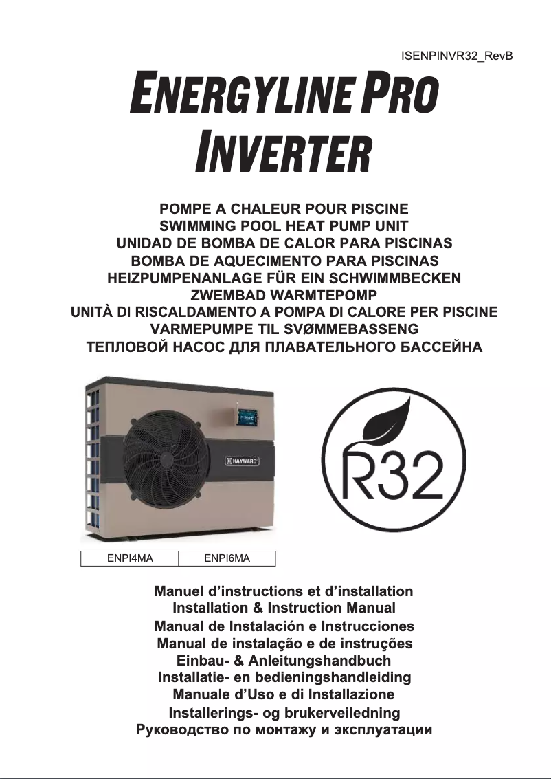 Page 1 de la notice Fiche technique Hayward EnergyLine Pro Fi